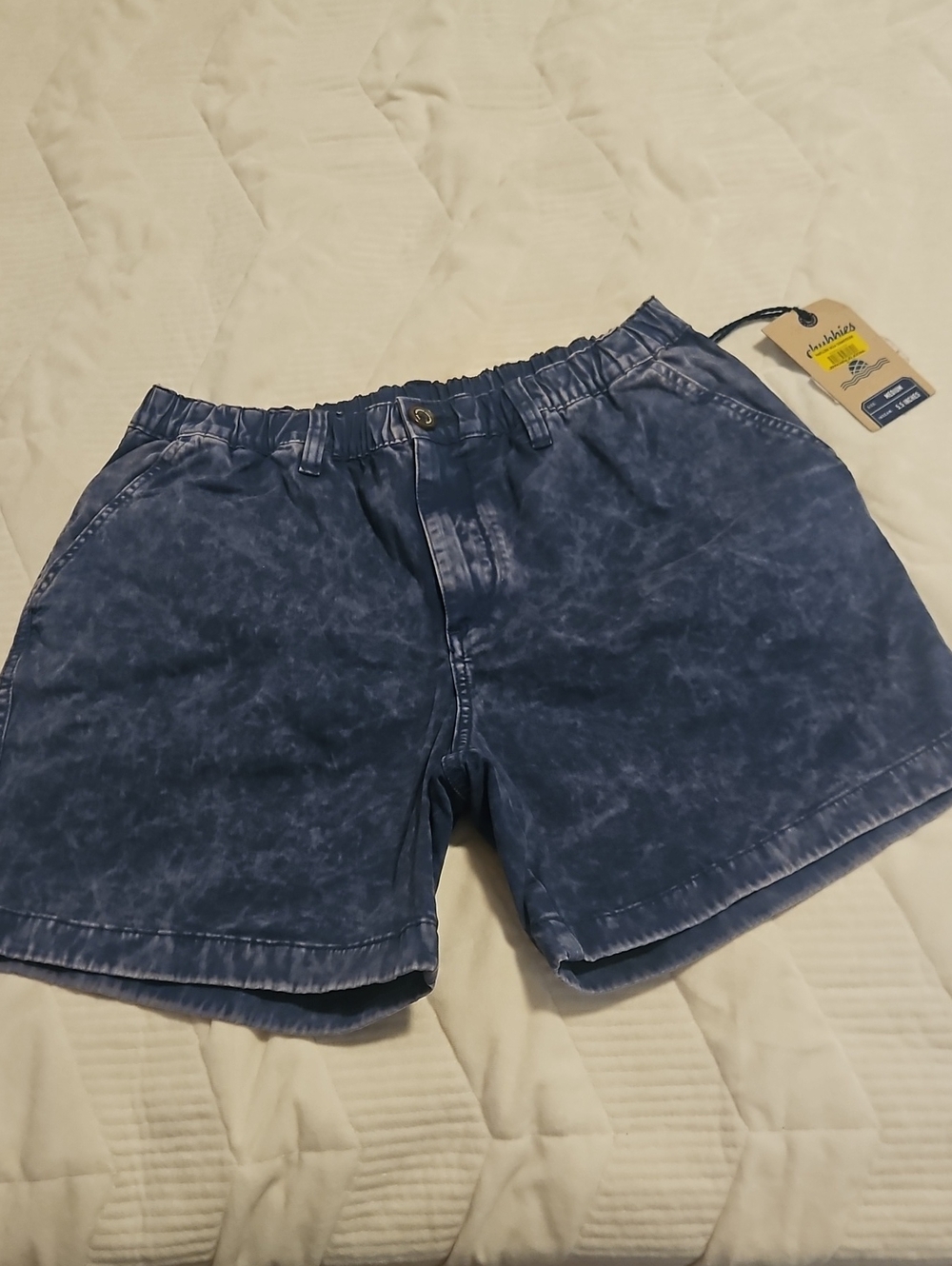 NWT chubbies Men's Faded Navy Hybrid Shorts